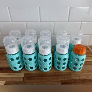 LifeFactory glass bottled w/ Silicone Sleeves